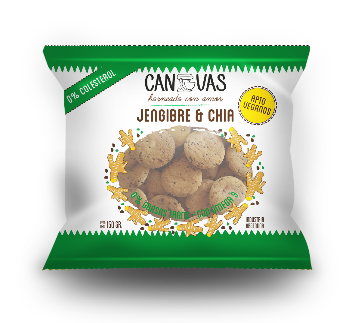 Galletitas Jengibre y chia